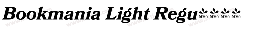 Bookmania Light Regu字体转换